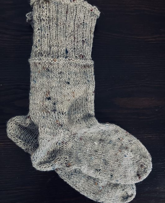 Selbstgestrickte Socken